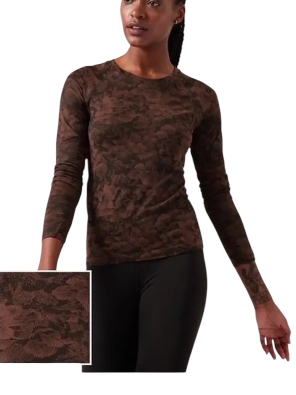 Athleta Momentum Top Size L Gorpcore 90s Grunge Athleisure Clean Girl Activewear